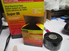 Scotch Vinyl Electrical Tape Super 88 1-1/2 in x 44 ft Black QTY 10 picture