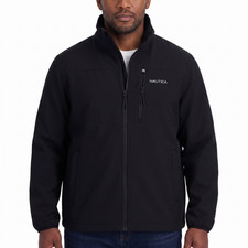 Nautica Men's Insulated Jacket Lightweight Comfortable Mock Neck Chest Pocket picture