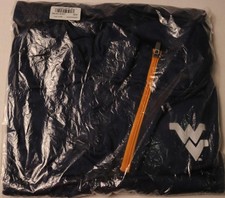 Champion WVU Mountaineers 1/4 Zip Pullover Men’s L Navy Heather New NIP picture