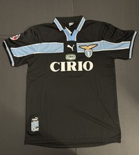 Salas #9 Lazio 98/99 Black Away Retro Jersey Size Extra Large picture