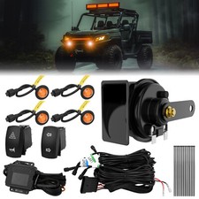 UTV Turn Signal Kit 100D Horn Street Legal Plug-N-Play LED Blinker Kit Universal picture