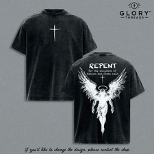 Repent Vintage Christian T-Shirt picture
