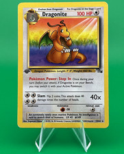 Dragonite 19/62 Fossil 1st Edition Regular WOTC MP picture