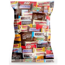 Bulk Assorted Variety Pack Fun Size Chocolate Candy Individually Wrapped 2LB Bag picture