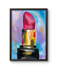 MODERN LIPSTICK LADY'S NIGHT OUT 16x12 ORIGINAL CONTEMPORARY EXPRESSIONISM ART picture