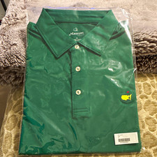 Masters Tech Men's XL Green Golf Polo Shirt Short Sleeve Embroidered Logo picture