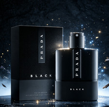 Prada Luna Rossa Black Eau de Parfum Cologne for Men 3.4 oz 100ml New with box picture
