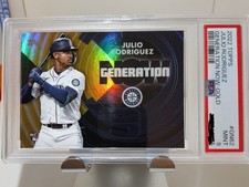 2022 Topps Update Series - Generation Now Julio Rodriguez #GN-62 Gold /75 PSA 9 picture