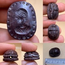 Garnet King Roman Old Stone Seal Intaglio Stamp Bead picture