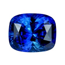 Natural 12.20 Ct AA+ Cushion Cut Bright Blue Kashmir Sapphire Certified Gemstone picture