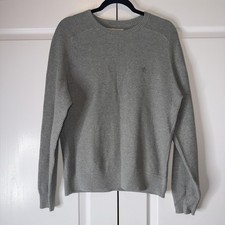 Original Penguin Sweater Mens Large Gray Crewneck Textured Knit Pullover Logo picture
