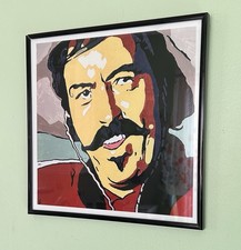 12x12 Curly Bill Acrylic Painting Framed Print Tombstone picture
