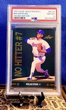 1991 Leaf GOLD Rookies Nolan Ryan 7th No Hitter #BC25 RANGERS PSA 8 MINT picture