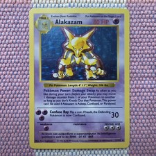Alakazam Holo Shadowless Base Set 1/102 - LP picture