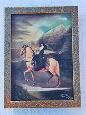 Francisco de Goya, Painting Oil On Canvas , signed stamped vintage. picture