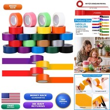 Fainne 24 Pack Colored Duct Tape Bulk, Colorful, 30 Yards X 2 Inches picture