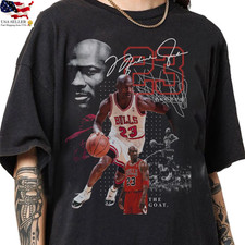 Vintage 90s Graphic Style Michael Jordan T Shirt - American Basketball T Shirt picture