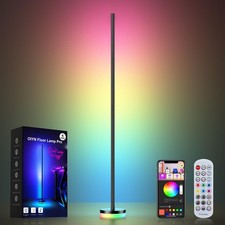 OIYN Corner Floor Lamp, RGBICW LED Corner Lamp with 1300lm Smart Modern Floor La picture