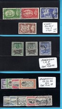 British Colonies, Dealer's Stock on 31 Black Cards, Scott Value: $1,415.00 picture