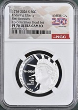 2026 S Silver Enduring Liberty Half Dollar NGC PF 70 Ultra Cameo FR IN HAND picture