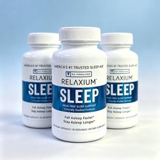 3x Relaxium Sleep Aid  Melatonin L-Tryptophan Magnesium Ashwagandha Vegan picture