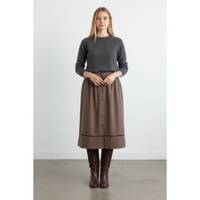 Vintage NWT Stonybrook Wool Blend Midi Skirt, Size 15/16 picture