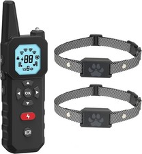 Wireless Dog Fence Training Collar System For 2 Dogs 3300FT Range 3 Modes picture