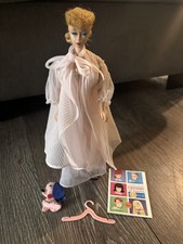 Vintage Ponytail Barbie Doll Blonde #6 / 7, 1960s Mattel Japan NECK SPLIT, READ picture