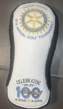 Rare Rotary International Embroidered Logo Driver Headcover 100 yrs picture