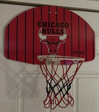 Rare Striped Chicago Bulls Jordan Era Kamball Basketball Mini Door Hoop 1990’s picture