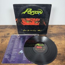 Poison Open Up And Say...Ahh 1988 LP Vinyl EX Nice Original C1-2-48493 Rose picture