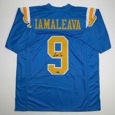 Facsimile Autographed Nico Iamaleava UCLA Blue Reprint Jersey Size Men's XL picture