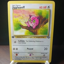 Vtg Pokemon 1st Edition Jungle Jigglypuff 54/64 LP+/NM C pics WOTC picture