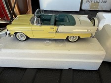 Danbury Mint 1955 Chevrolet Bel Air Convertible Yellow & White 1:24 Cont. Kit picture