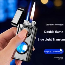 Double Torch Butane Lighter Soft Flame & Torch Flame Adjustable Butane Lighter picture