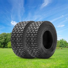 Set 2 11x4.00-5 Lawn Mower Tires 4 Ply 11x4x5 Turf Tractor Tyres Replacement 11