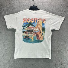 Vintage Hooters Shirt L Deadstock Streetwear Y2K 90s Retro Hippie Surfing picture