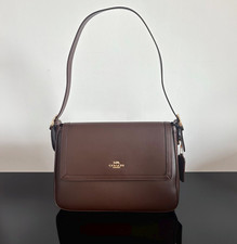 Coach Etta Flap Shoulder Bag Espresso CCE57 IMXAL Outlet  picture