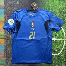 Pirlo Italy Home Jersey 2006 World Cup - Retro Shirt - Mens Size - New with Tags picture