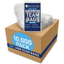 Team Bags Resealable for Toploaders Semi Rigid & Magnetic Holders 100-10000 Pack picture
