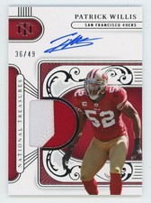 2025 National Treasures Material Sigs #MTS-PWS Patrick Willis /49 49ers picture