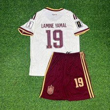 HOT ITEM Lamine Yamal #19 Spain Soccer Jersey Kit Boys Girls Youth All Size picture
