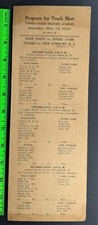 Vintage 1933 United States Military Academy Track Meet Program picture