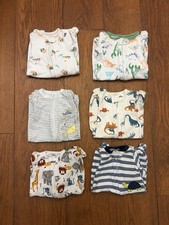 Newborn Baby Bundle 6pc Carter’s Disney Footed Sleeper Pajamas Boys Neutral picture