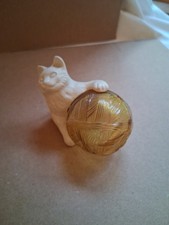 Vintage Avon Cat with Yarn Ball - Moonwind Cologne - Empty Bottle  picture