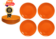Premium Melamine Dinnerware Set, 4-Piece Plate 9.8 inches, Orange picture