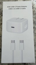 2026 APPLE 40W USB-C Fast Charge Power Adapter + USB-C to USB-C Cable picture