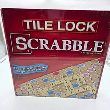 Hasbro Gaming Tile Lock System Scrabble Tile Crossword Letters Game 2+ 8+ picture