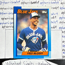 800 AVAILABLE BUY IN BULK Topps 1990 Fred McGriff Toronto Blue Jays #295 picture