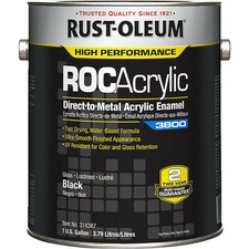 Rust-Oleum 314387 Acrylic Enamel Coating, Black, 1 gal. picture